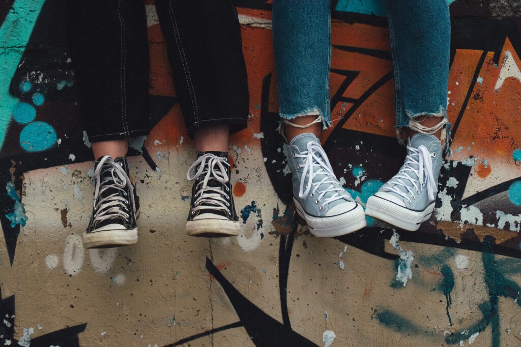 Dirty sneakers=spreading germs